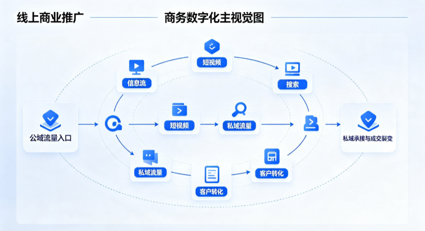 涟源市线上商业推广怎么做？全域流量闭环搭建与低成本转化实战指南